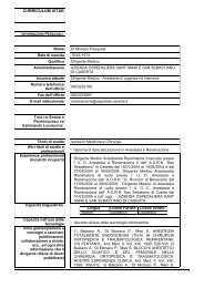 curriculum vitae - Azienda Ospedaliera Sant'Anna e San Sebastiano ...