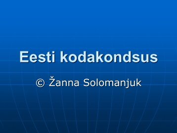 Eesti kodakondsus