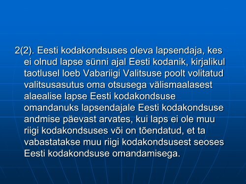 Eesti kodakondsus