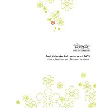 Eesti Kultuurkapitali aastaraamat 2003