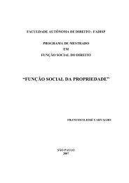 A FUNÇÃO SOCIAL DO DIREITO DE SUPERFÍCIE - Fadisp