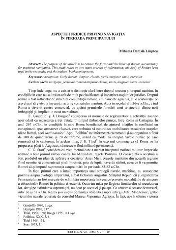 Mihaela Denisia LIUSNEA - revista Peuce