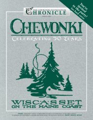 2005 Spring Issue - The Chewonki Foundation