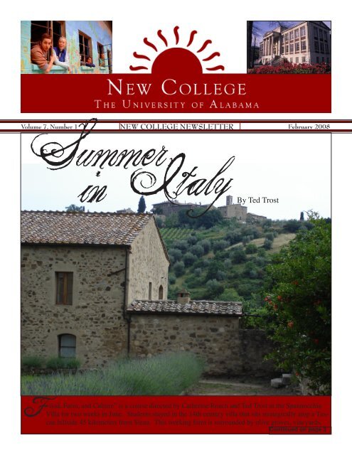 Italy Summer in - College of Arts & Sciences