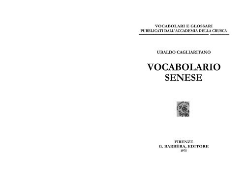 VOCABOLARIO SENESE - non