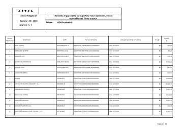 elenco di pagamento n. 1 - Artea Toscana