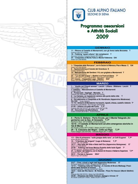 Club Alpino Italiano - CAI Sezione di Siena