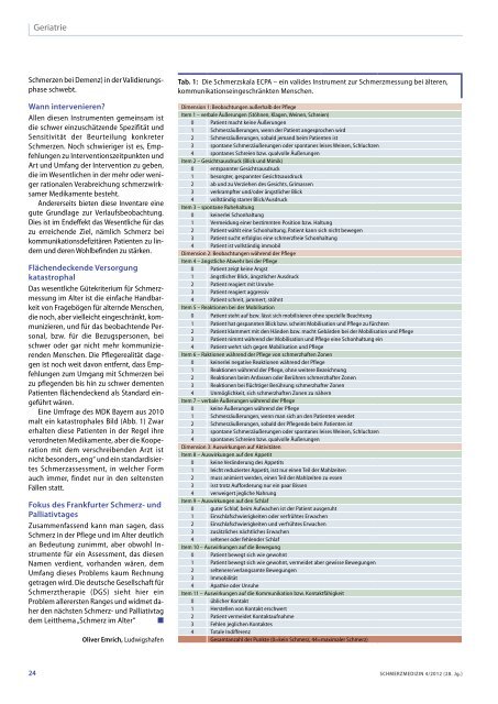 schmerzmedizin 4 / 2012 - Schmerz Therapie Deutsche Gesellschaft ...