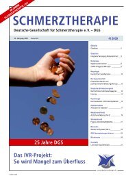 Zeitschrift Schmerztherapie 4 / 2009 - Schmerz Therapie Deutsche ...