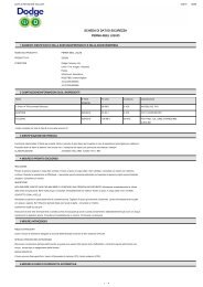 scheda di dati di sicurezza perma-seel liquid - The Dodge Company