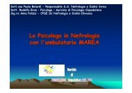 Lo Psicologo in Nefrologia con l'ambulatorio MAREA - Centro di ...