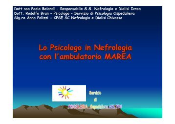 Lo Psicologo in Nefrologia con l'ambulatorio MAREA - Centro di ...