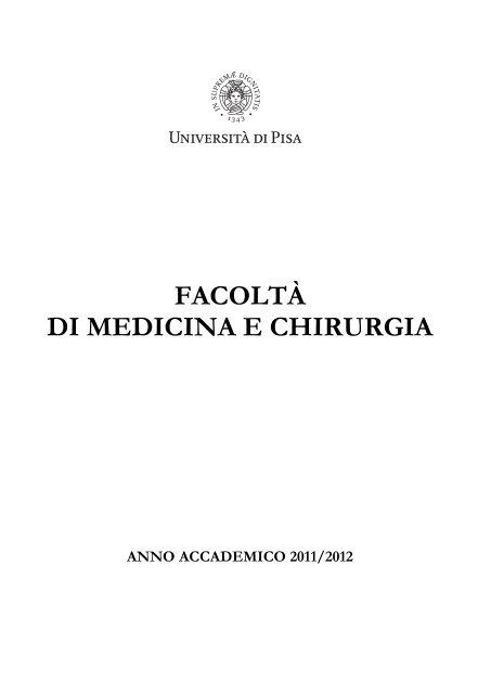 Corso di Laurea Magistrale in Medicina e Chirurgia