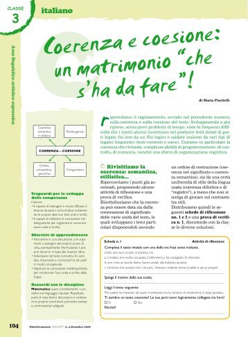 Coerenza e coesione: un matrimonio “che s'ha ... - Fucina delle idee