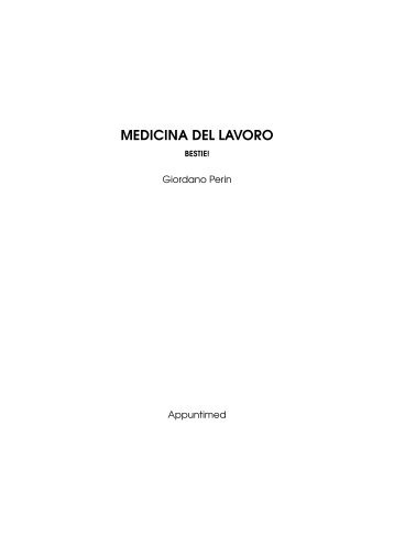 MEDICINA DEL LAVORO - AppuntiMed