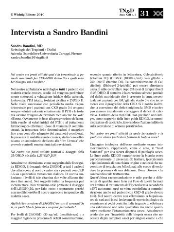 Intervista a Sandro Bandini
