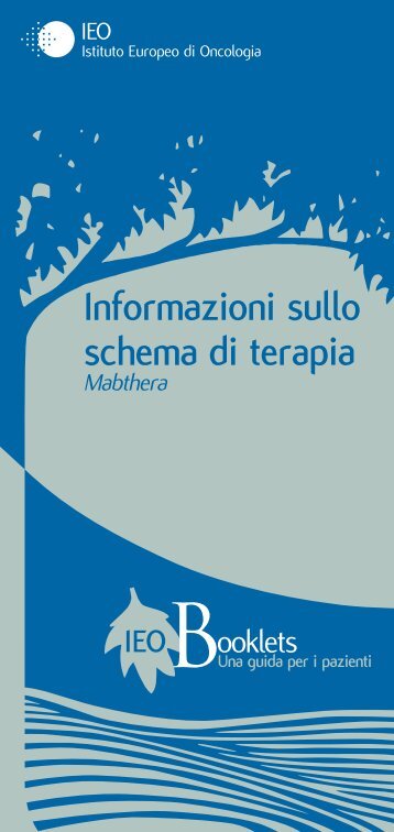 Informazioni sullo schema di terapia - Istituto Europeo di Oncologia