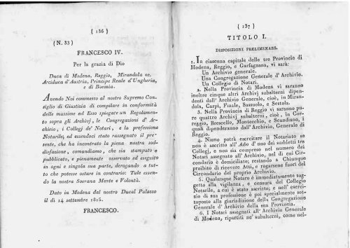 sezione seconda - Istituto Centrale per gli Archivi