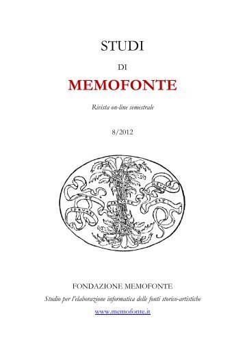 scarica il pdf - Fondazione Memofonte