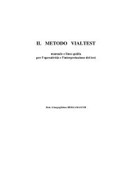 IL METODO VIALTEST - TrovaVetrine.it