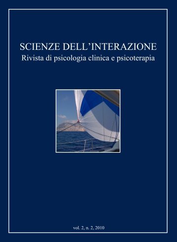 Scienze dell'Interazione anno 2010 n.2 - Scuola di specializzazione ...