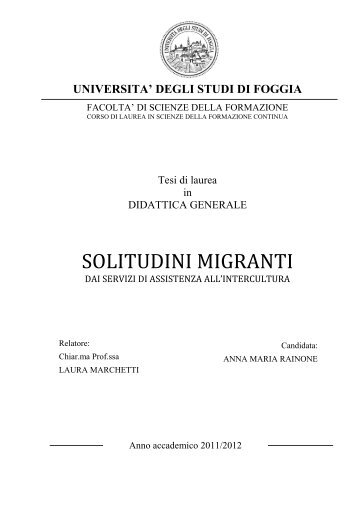 SOLITUDINI MIGRANTI - Ce.Se.Vo.Ca.