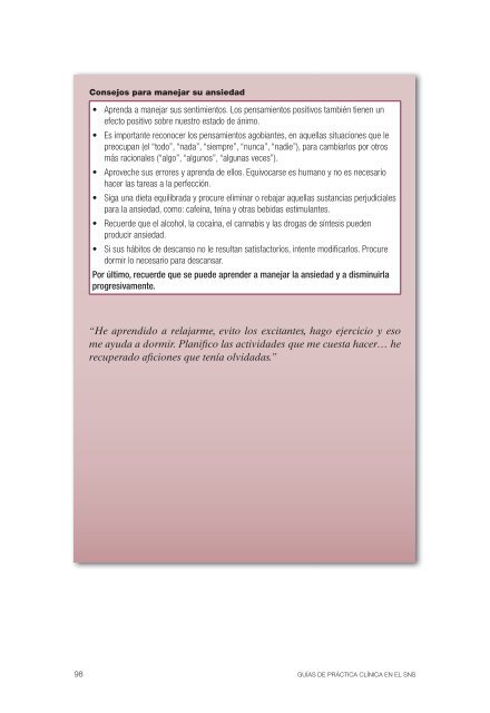 GPC sobre Ansiedad - GuíaSalud