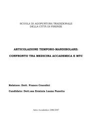 articolazione temporo-mandibolare - Scuola di Agopuntura ...