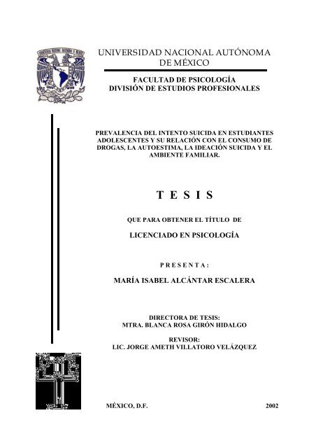 tesis sobre el consumo de cigarrillo en adolescentes
