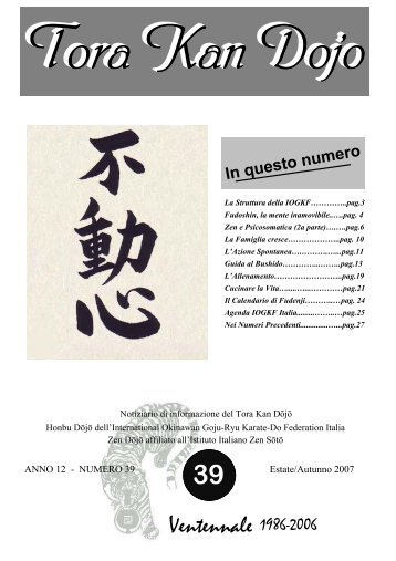 ANNO 12 - NUMERO 39 Estate/Autunno 2007 - Okinawa goju-ryu