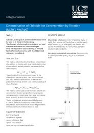 Determination of Chloride Ion Concentration by ... - Science Outreach