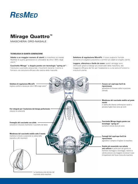 maschera facciale ultra mirage maschera facciale ultra mirage