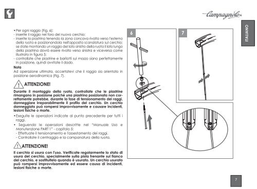 Manuale ruote NEUTRON ULTRA - Part 2 - Campagnolo