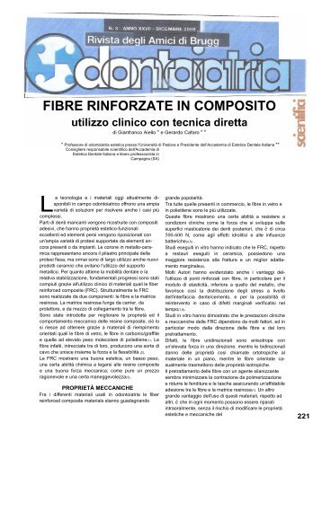 FIBRE RINFORZATE IN COMPOSITO - Gianfranco Aiello