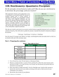 11B: Stoichiometry