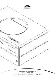 MANUALE DI ISTRUZIONI PER LETTORI CD ... - Naim Audio