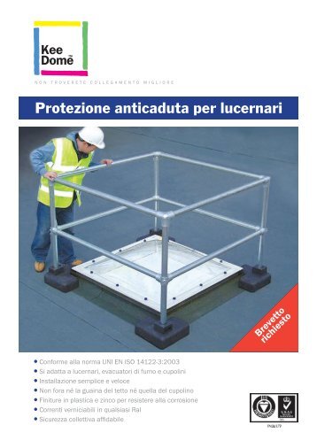 Protezione anticaduta per lucernari - sistemi anticaduta tuttosicurezza