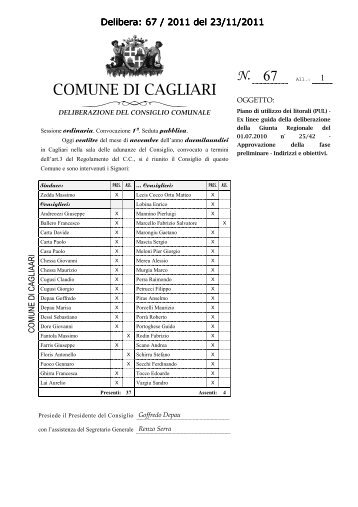 N. - Comune di Cagliari