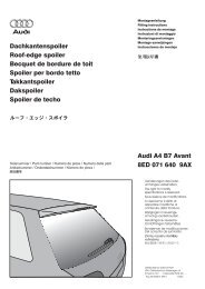 8ED 071 640 9AX Audi A4 B7 Avant Dachkantenspoiler Roof-edge ...