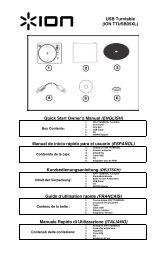 ION TTUSB05XL Quickstart Guide - v2.1 - ION Audio