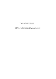 R. De Lorenzo, L'età napoleonica (1800-1815) - Decennio ...