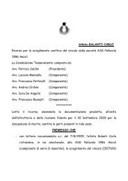 Documento - Federazione Italiana Pallavolo