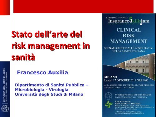 Relazione Prof. Francesco Auxilia