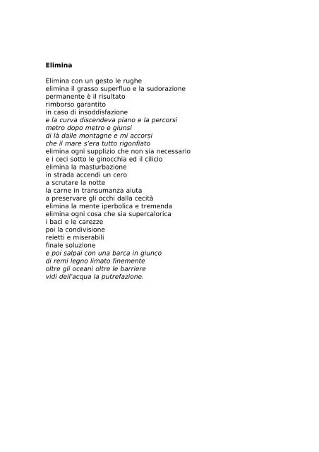 VI Quaderno di Poesia da fare - Biagio Cepollaro, poesia