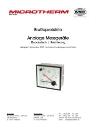 Analoge Einbau - Schneider