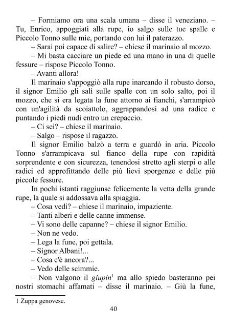 "I Robinson italiani" di Emilio Salgari - Altervista