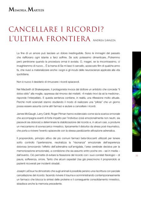 L'Agenda del cervello: un argomento al giorno - BrainFactor