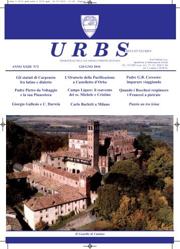 Scarica tutta la rivista in formato pdf - Accademia Urbense
