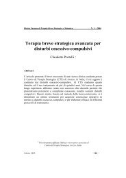 Terapia breve strategica avanzata per disturbi ossessivo-compulsivi