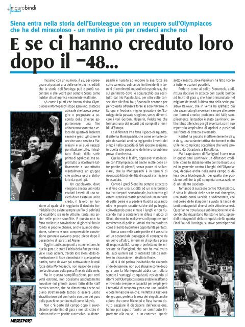 scarica il pdf - Mese Sport